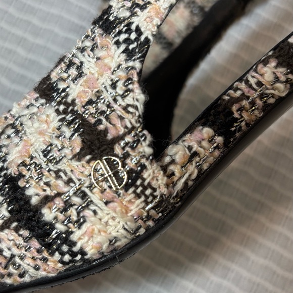 Annie Bing Nina Tweed Slingback Heels - Picture 5 of 7